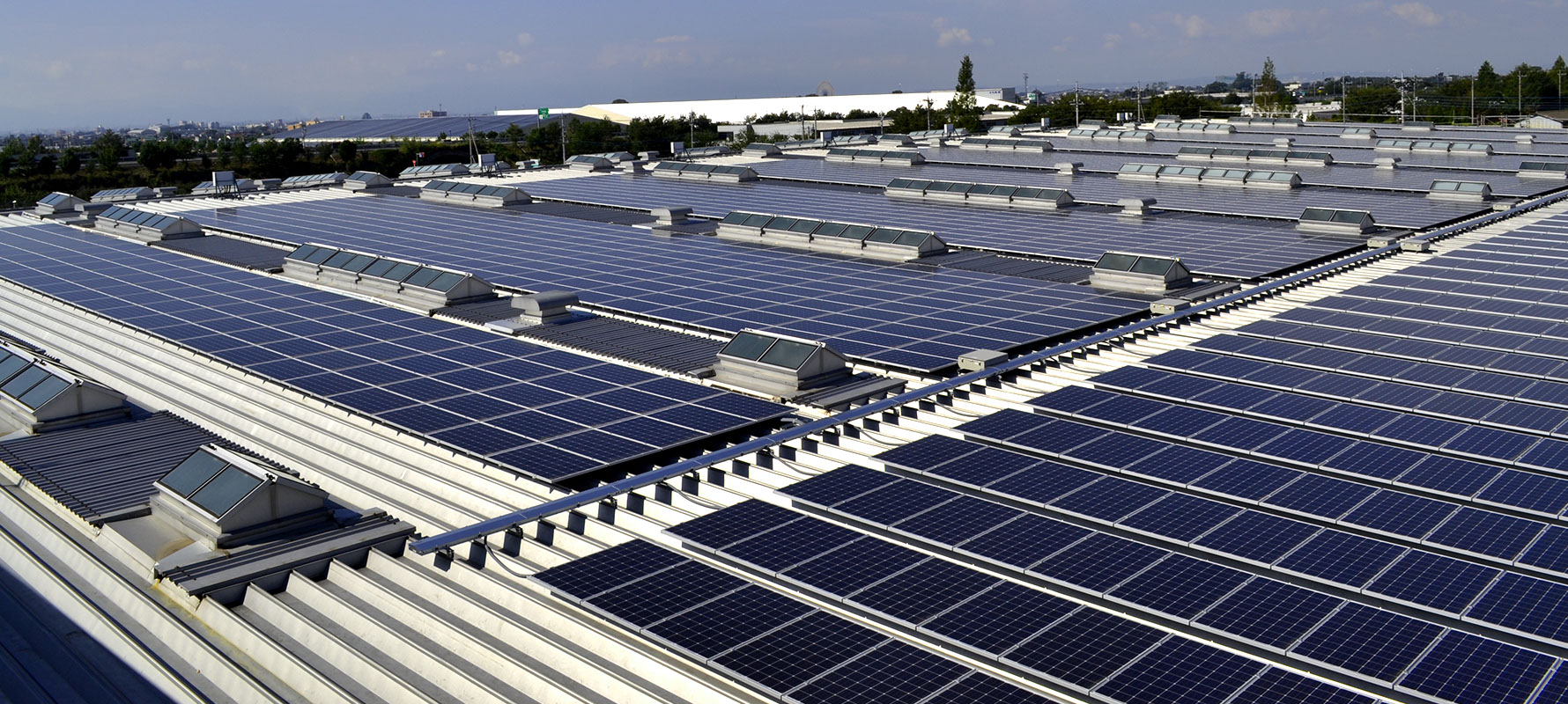 群馬工場の太陽光発電設備