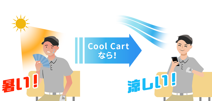 乗るだけで涼しさ